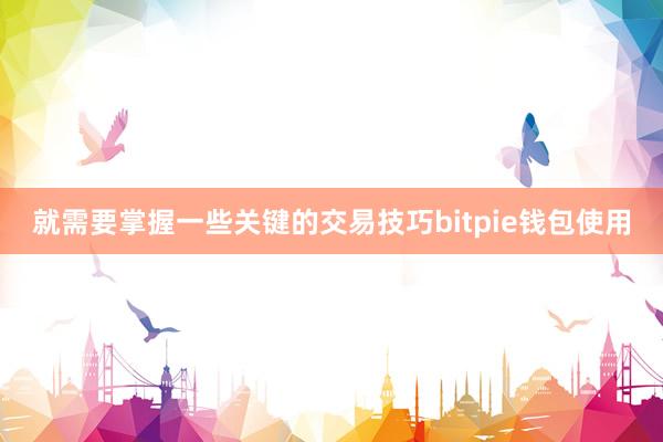 就需要掌握一些关键的交易技巧bitpie钱包使用