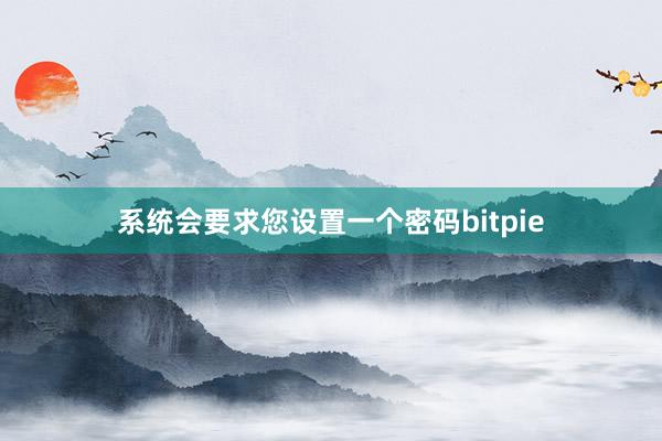 系统会要求您设置一个密码bitpie