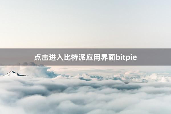 点击进入比特派应用界面bitpie