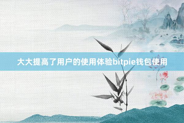 大大提高了用户的使用体验bitpie钱包使用