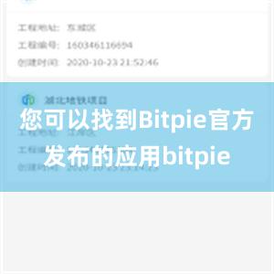 您可以找到Bitpie官方发布的应用bitpie