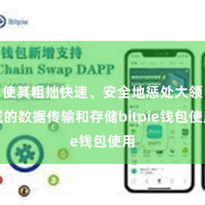 使其粗拙快速、安全地惩处大领域的数据传输和存储bitpie钱包使用